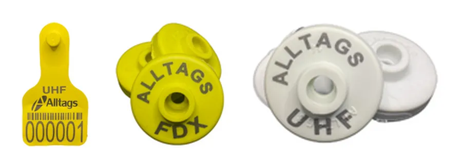 Brinco UHF e bottons FDX e UHF da Alltags